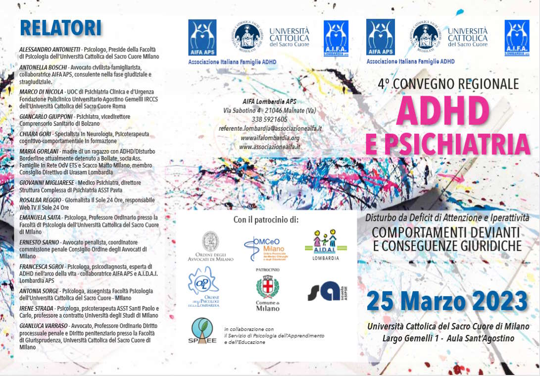 ADHD e PSICHIATRIA - Comportamenti devianti e conseguenze giuridiche