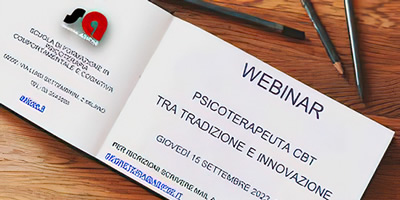 WEBINAR - Psicoterapeuta CBT tra tradizione e innovazione